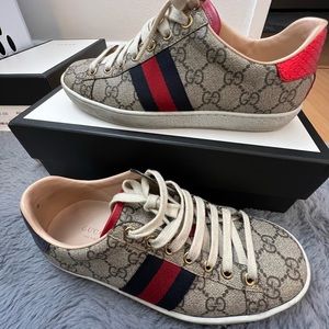 Gucci sneakers beige ebony multi size 36.5